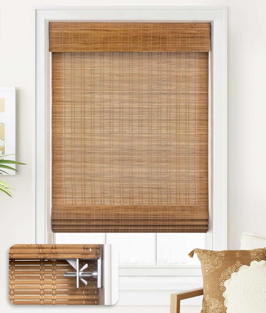 LazBlinds Bamboo roman Shades